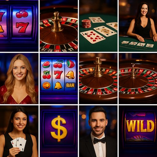 Crickex game collection grid featuring a diverse lineup of slots, roulette, blackjack, and live dealers in vibrant thumbnails.