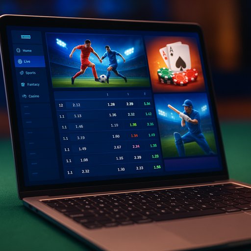 Crickex platform-games hero image shows a dynamic betting interface with real-time odds and vibrant visuals. The mood is energetic and trustworthy, highlighting speed and secure play. This image represents the core platform experience for live gaming and tournaments.