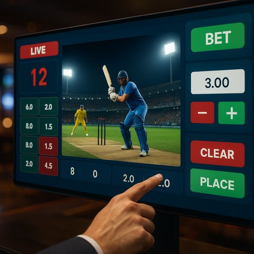 Live gaming panel showing real-time bets, rapid streaming, and responsive controls. This image emphasizes the live gaming experience on Crickex.