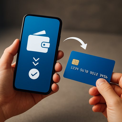 E‑wallets and mobile payments illustration showing seamless transfers to Crickex. The mood is modern and user‑friendly.