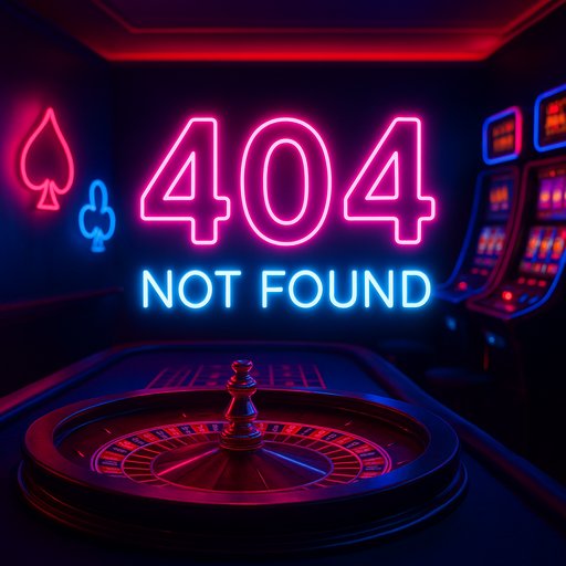 Crickex error hero banner showing a neon casino scene with a bold 404 Not Found symbol and Crickex branding. The design conveys a missing page in a modern, trusted casino site.