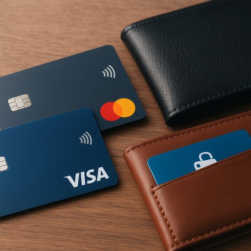 Payment cards and wallets illustration showing Visa, MasterCard, and e-wallet logos. The design communicates secure card payments and digital wallets for Crickex users.