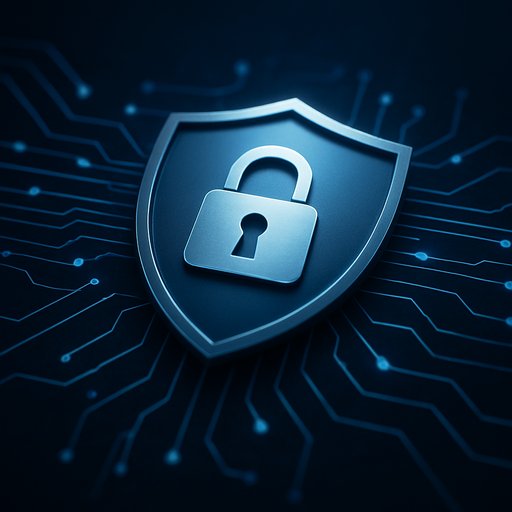 Security shield and encryption lines illustrating Crickex data protection. The atmosphere is secure, confident, and technologically advanced.