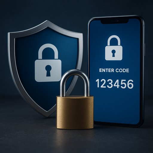 Security illustration highlighting encryption and two-factor authentication for Crickex users; a shield and lock symbolize strong protection.