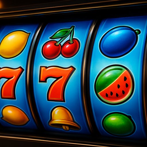 Azure Spin slot card featuring bright reels and fruit symbols
