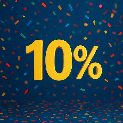 Crickex cashback offer card showing a percentage return on bets with a celebratory confetti background.